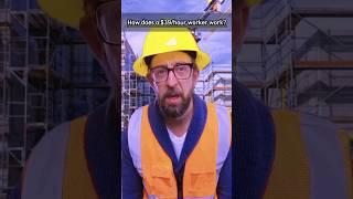 How does a $39/hour worker work? #work #workers #construction #smart #viralvideo #shorts #job