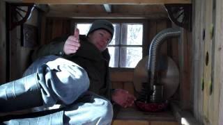 Relaxshacks.com Vegetable Oil Heater for Cabins Shacks Tiny Houses-woodstove heating/camping