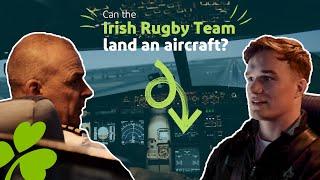 Irish Rugby Players try to land an A320 | Aer Lingus