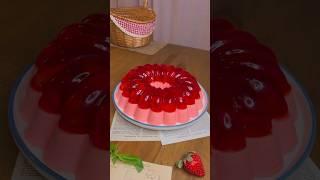 كيكة الجلي ب ثلاث مكونات فقط  Strawberry Jelly #اللهم_صل_على_محمد_وال_محمد #اكسبلور #ترند #البيت