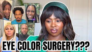 Reacting to Eye Color Changing Surgery