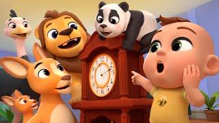 Hickory Dickory Dock with Jungle Animals | Lalafun Nursery Rhymes & Kids Songs