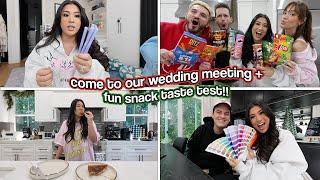 Come To Our Wedding Meeting + Fun Snack Taste Test!! Vlogmas Day 10