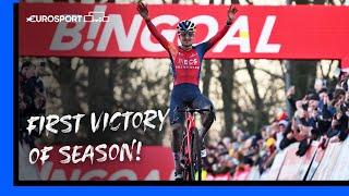  Tom Pidcock gets his first victory of season | UCI Cyclo-cross World Cup Highlights | Eurosport