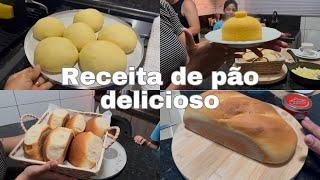 PÃO CASEIRO DELICIOSO, SUPER FÁCIL DE FAZER + CAFÉ DA TARDE SIMPLES COM MINI CUSCUZ + NOVIDADES 