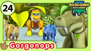 GOGODINO Season 3 | EP24 Gorgonops, the Ancient Reptile Leader | Dinosaur | Kids Cartoon | Kids