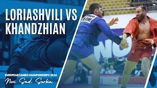 LORIASHVILI Daviti vs KHANDZHIAN Arsen. European SAMBO Championships 2024