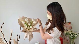 How To Make Tulip Bouquet  | 鬱金香花束示範 |