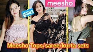 Meesho Haul | Meesho Celebrity Style Tops Haul | Meesho Dress/kurti/Kurta/Plazzo/Saree Haul | Meesho