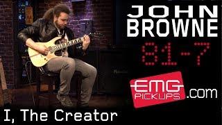 John Browne of Monuments performs "I, The Creator" on EMGtv