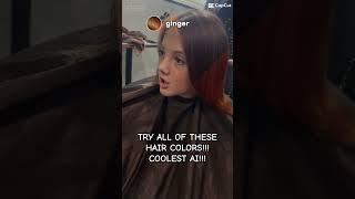 AI HAIR COLORS TRY OUT!!!!! #AI #AIART #hair #girls #color #salon #cool #fyp #beauty #fun #salon