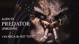 Predator Life Size Bust By ALIEN FX Unboxing VS NECA and Hot Toys