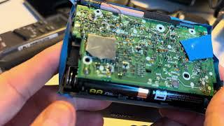 The repair to my Sony ICF-SW100 shortwave portable radio nearly went horribly wrong...