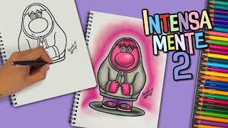 Como dibujar a VERGUENZA de INTENSAMENTE 2 - #insideout #intensamente2 #dibujo #disney
