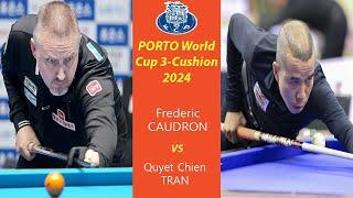 Highlights | Frederic CAUDRON vs Quyet Chien TRAN | PORTO World Cup 3-Cushion 2024