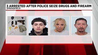 3 arrested after police seize drugs and firearm in Springfield