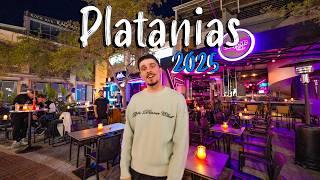 Platanias Crete, Kreta, Nightlife walking tour 4K, Greece travel guide 2025