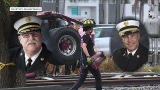 4 Delray Beach Fire Rescue employees placed on leave after Brightline crash, chief says