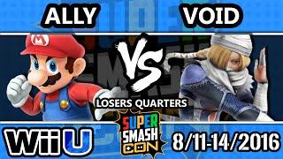 SSC 2016 SSB4 - CLG | VoiD (Sheik) Vs. Ally (Mario) - Smash 4 - Losers Quarters
