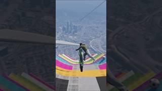 GTA 5 MOST SATISFYING STUNT #7 IN SKY RAMP #youtubeshorts #shortsfeed #shorts