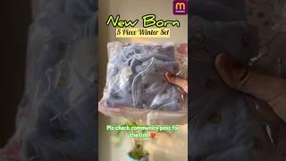 New born winter set |Baby dress| warm dress for baby| Baby essentials | Meesho review