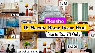 Huge 16 Meesho Home Decor Haul Starts rs. 78 only / Aesthetic decor pieace #meeshofind