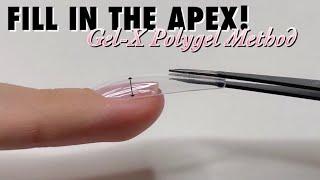 The EASIEST Way To Fill In The Apex Of Gelly Tips (Full Cover Nail Tips) Aprés POLYGEL Dupe Method