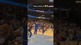 Klay Thompson Ruined Steph’s Moment  #Shorts