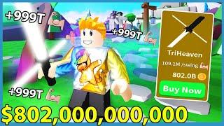 Buying The New $802,000,000,000 Light Saber In Roblox Saber Simulator!!