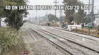 Dual action  of 01up khyber mail ️ & 40 Dn Jaffar Express at Bakery Chowk Rwp