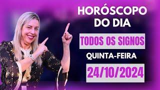 Horóscopo de hoje 24/10/24, QUINTA-FEIRA, previsão para todos os signos! amor, saúde, dinheiro..