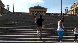 Rocky Balboa Experience In Philadelphia - Running Up The Rocky Steps