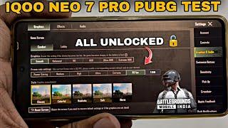 IQOO NEO 7 PRO PUBG TEST AFTER 6 MONTH || IQOO NEO 7 PRO BGMI TEST || ALL GRAPHICS UNLOCK 