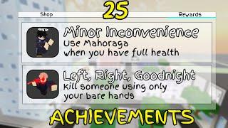 25 NEW Achievements in Jujutsu Shenanigans...