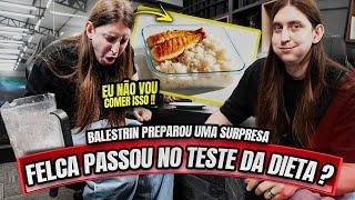 FELCA PASSOU AO PROVAR AS COMIDAS DE ATLETA - BALESTRIN PREPAROU UMA SURPRESA !