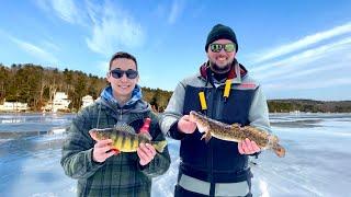 Multi Species Ice Fishing Lake Winnipesaukee