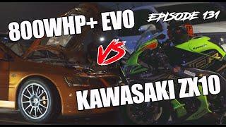 800WHP+ EVO 9 VS 2020 Kawasaki ZX10 - SKVNK LIFESTYLE EPISODE 131