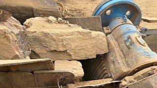 Amazing Quarry Primary Rock Crushing Machine Working | Satisfying Rock Crusher | Stone Crushing