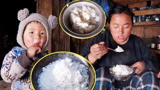 We are having fry rice in shelter II Our snacks time@AloneAdhirajnepal