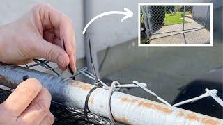 Wrap a zip tie around your fence for this BRILLIANT idea!