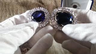 Hope diamond replicas side by side