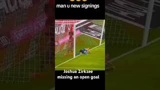 Joshua Zirkzee missing an open goal . The reason Bayern sold him to bologna #zirkzee #joshuazirkzee