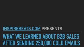 What We Learned Sending 250,000 Cold Emails - Alex Berman Webinar