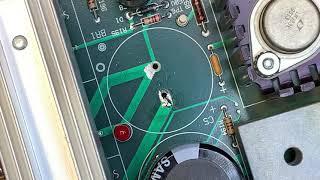 Williams WPC through hole repair using a solder stitch