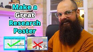 What makes a great research poster? [Good and Bad Examples]