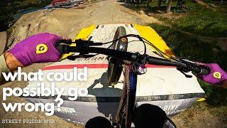 An AVERAGE mountain biker attempts the BIGGEST MTB FEATURES of his life...