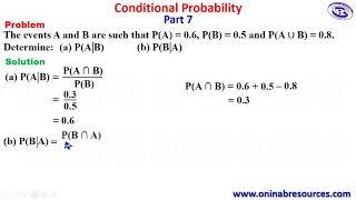 Conditional Probability: Part 7