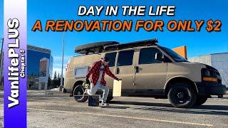 The Cheapest Renovation to my van EVER! | Day in the Life