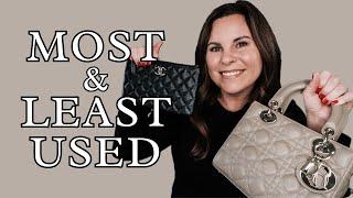 MOST & LEAST USED LUXURY BAGS - CHANEL, LOUIS VUITTON, SAINT LAURENT, DIOR, CELINE