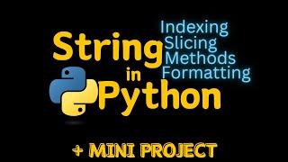 Python for beginners 7 - string method + project